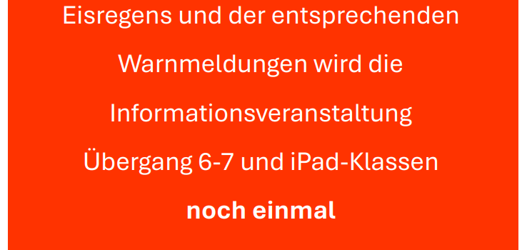 Terminänderung Elternabend