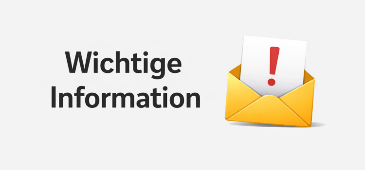 Information über Gesamtschluss am 23.01.2026 Information über Gesamtschluss am 23.01.2026